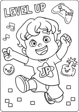 Desenho Jp de Maria Clara e Jp para Colorir