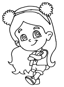 Desenho para Colorir de Maria Clara grátis
