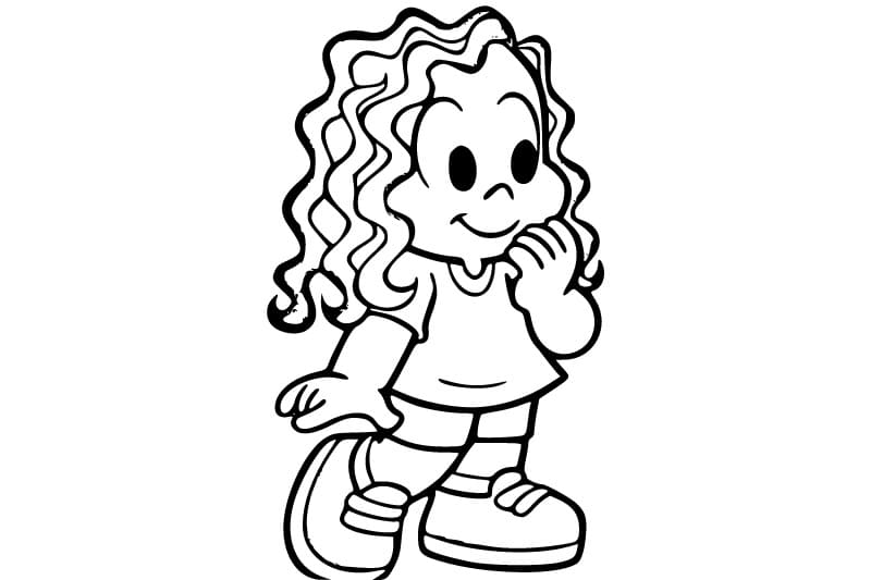 Desenho de Marina Muito Fofa para Colorir