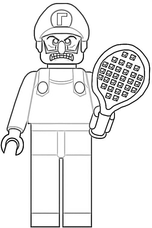 Desenho Lego Waluigi para Colorir