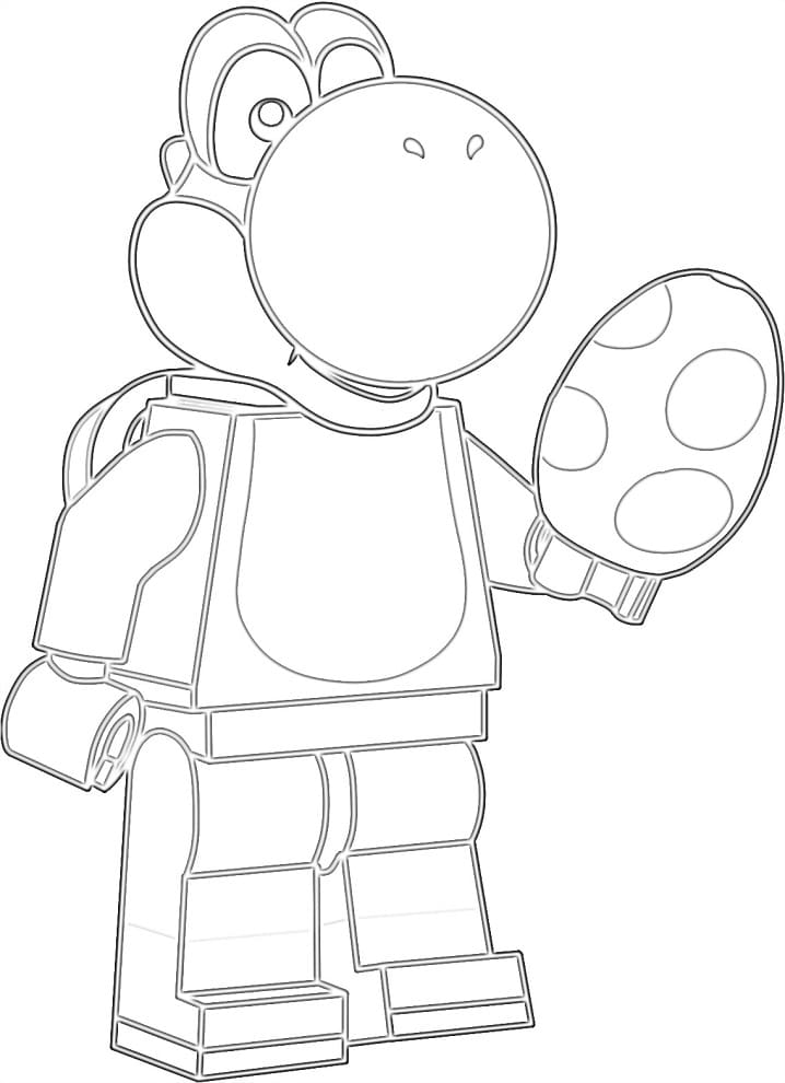 Desenho Lego Yoshi para Colorir