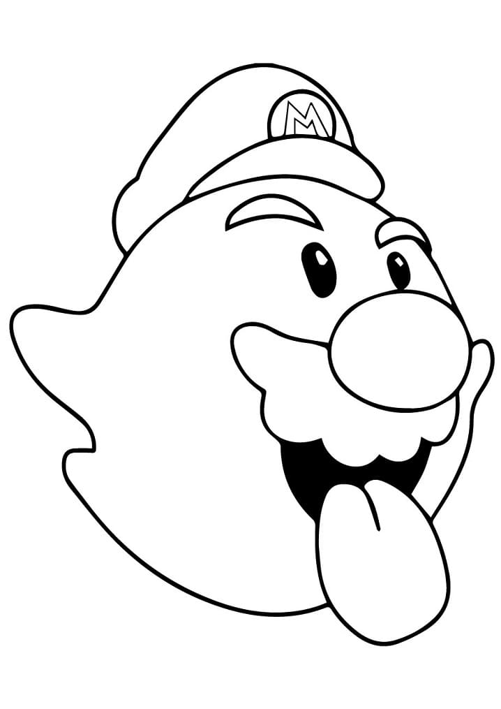 Desenho Boo Mário para Colorir