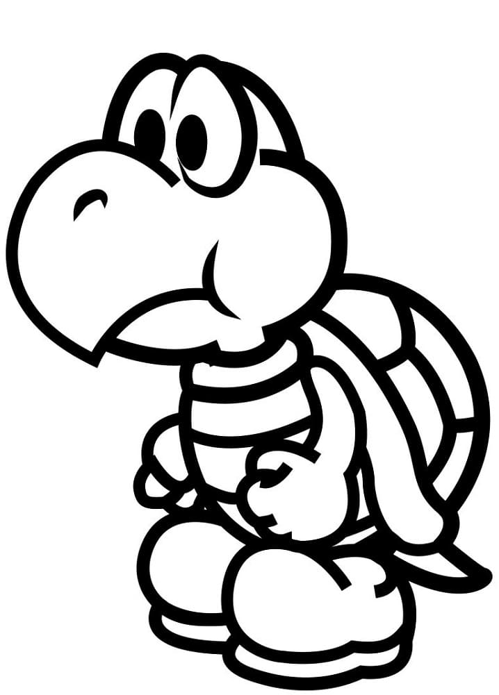 Desenho de Koopa Troopa para Colorir