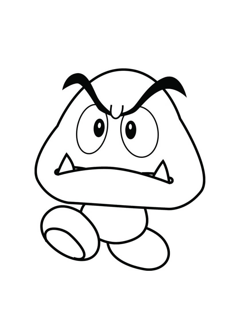 Desenho Goomba para Colorir
