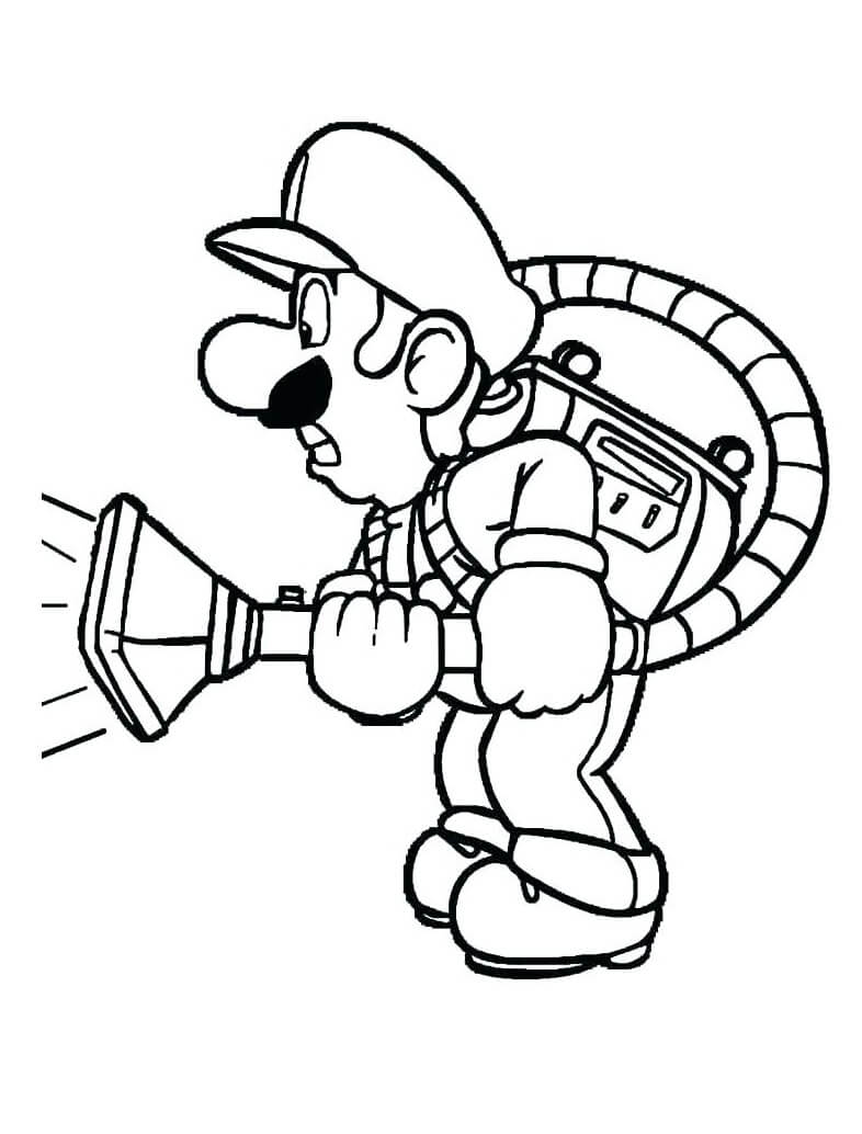 Desenho Luigi para Colorir
