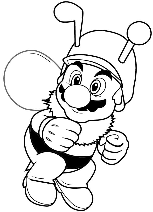 Desenho Mário a Abelha para Colorir