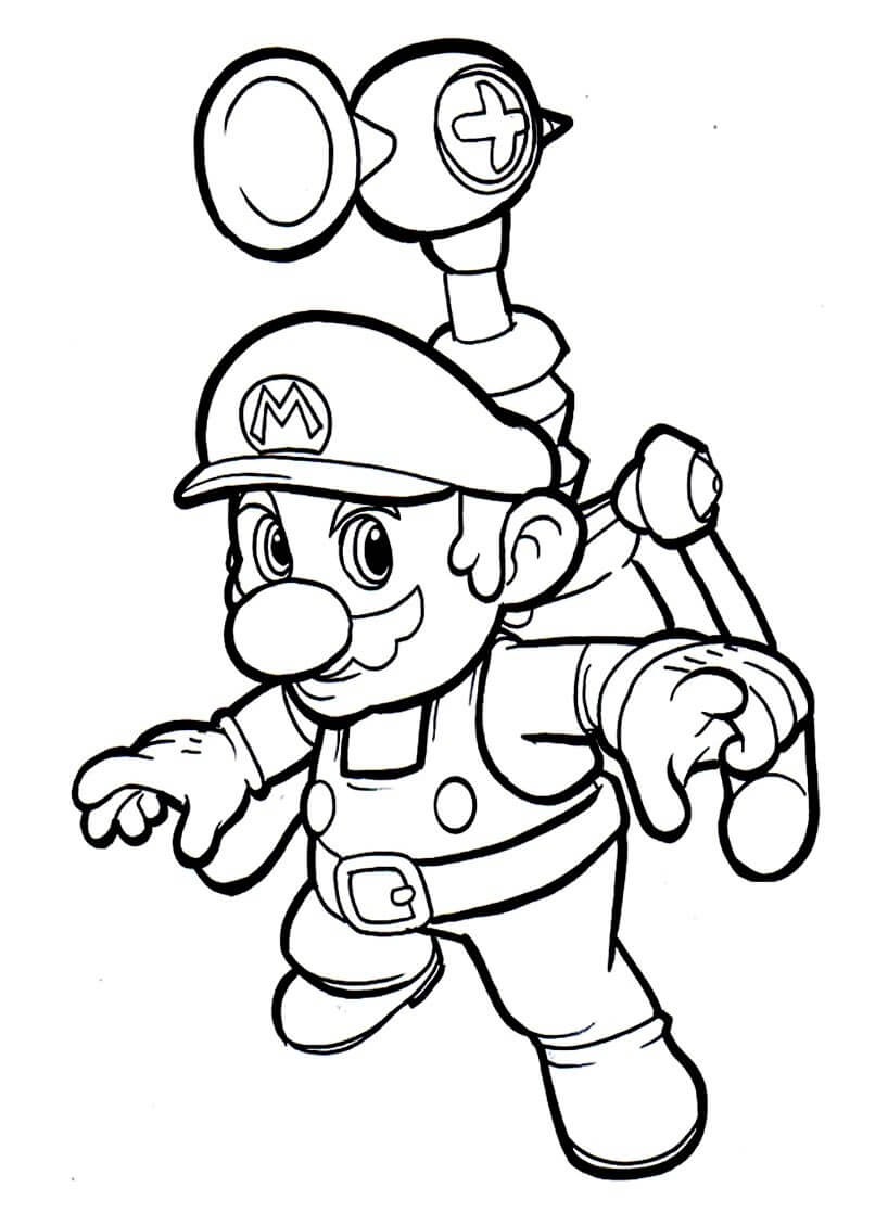 Desenho Mário Incrível para Colorir