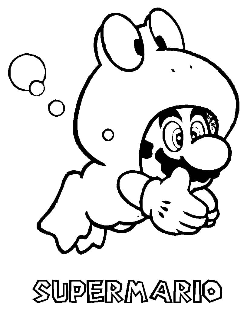 Desenho Mário o Sapo para Colorir
