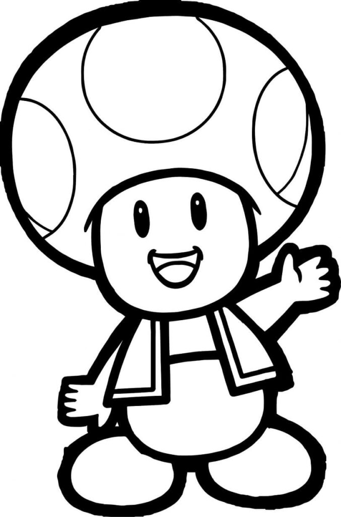 Desenho Toad para Colorir