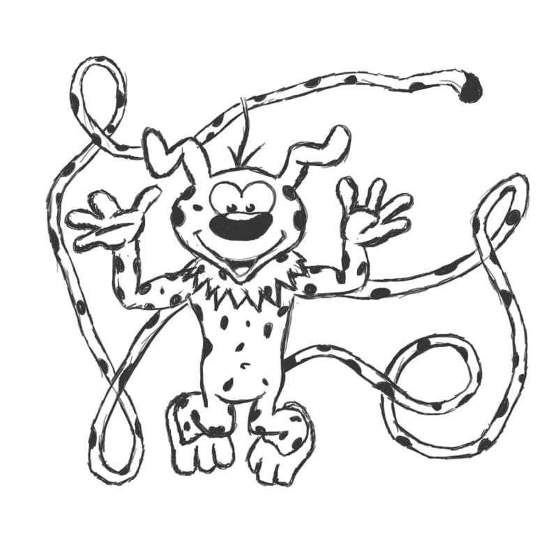 Desenho de Marsupilami para Colorir Download