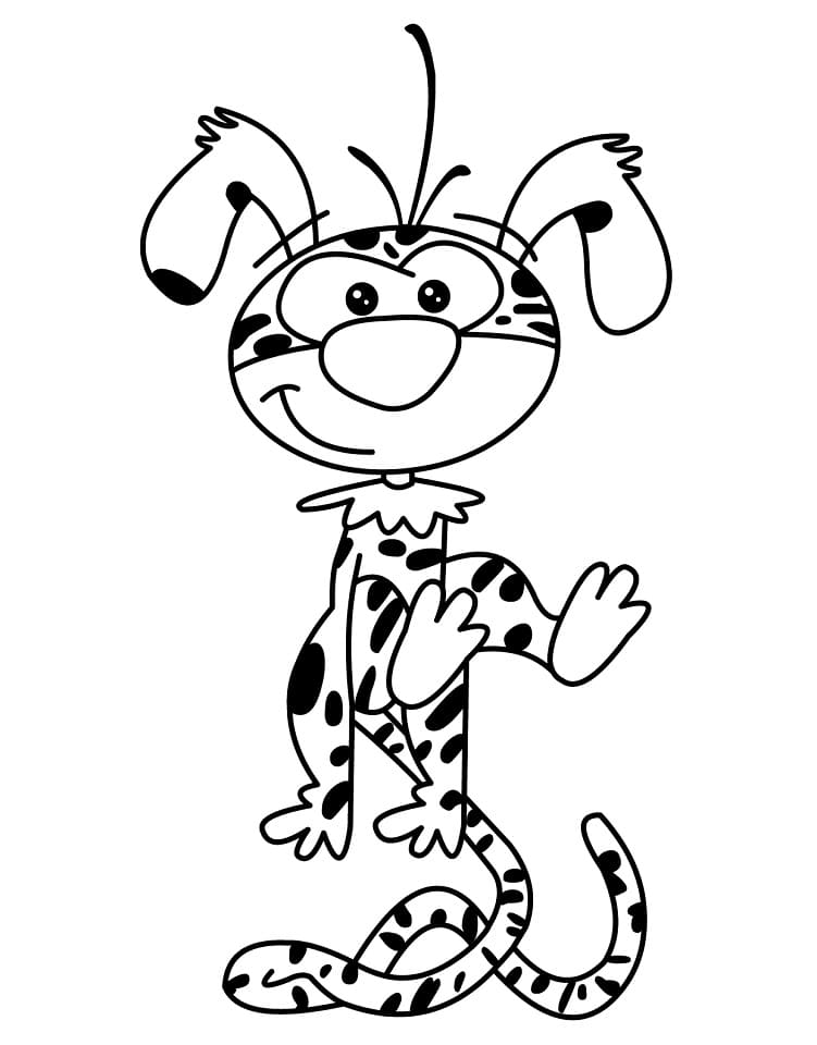 Desenho de Marsupilami para Colorir Online Download