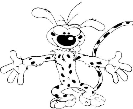 Desenho de Marsupilami para Colorir Pdf