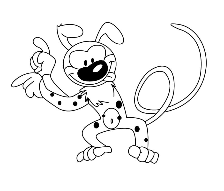 Desenho de Marsupilami para Colorir
