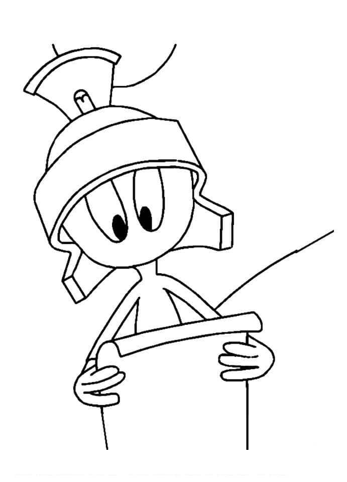 Desenho de Marvin o Marciano Imprimivel para Colorir