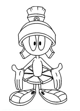 Desenho de Marvin O Marciano para Colorir lápis de Cor