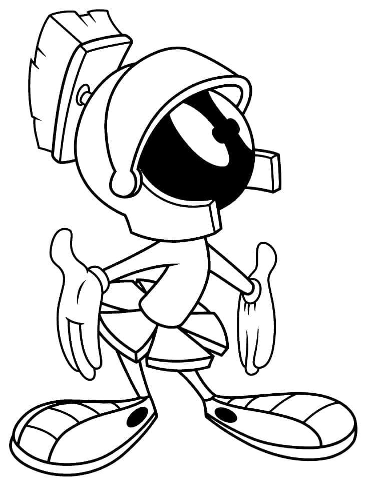 Desenho de Marvin o Marciano para Imprimir Grátis