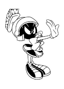 Desenho Looney Tunes Marvin O Marciano para Colorir