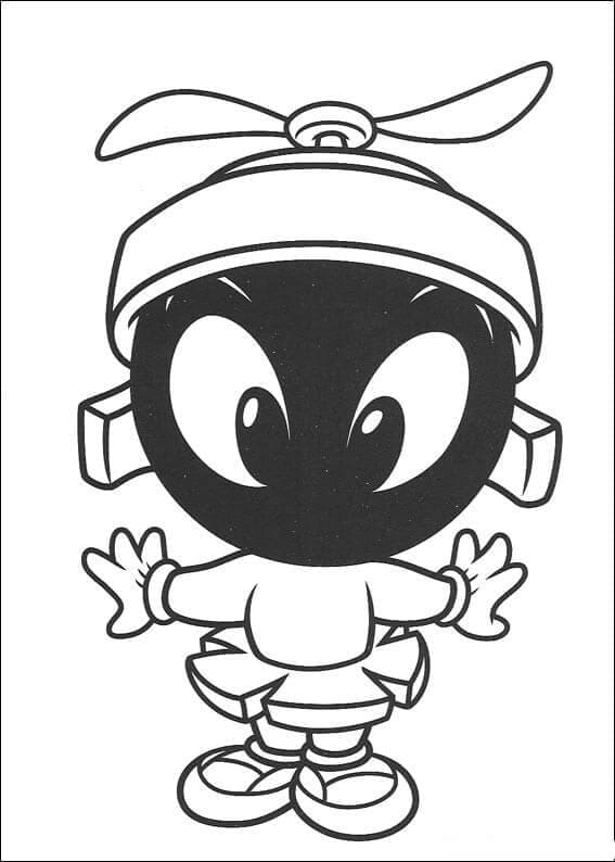 Desenho Marvin o Marciano de Looney Tunes para Colorir