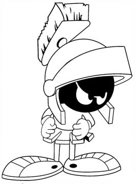 Desenho Marvin O Marciano Looney Tunes para Colorir