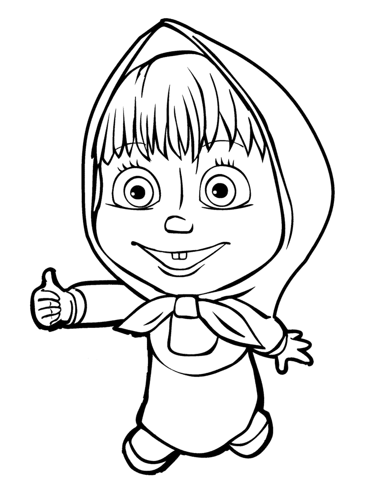 Desenhos de Masha e o Urso para Colorir