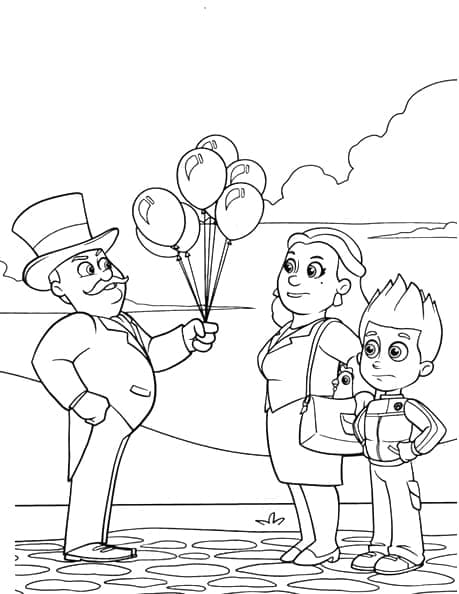 Desenhos de Mayor Goodway (Patrulha Canina) para Colorir