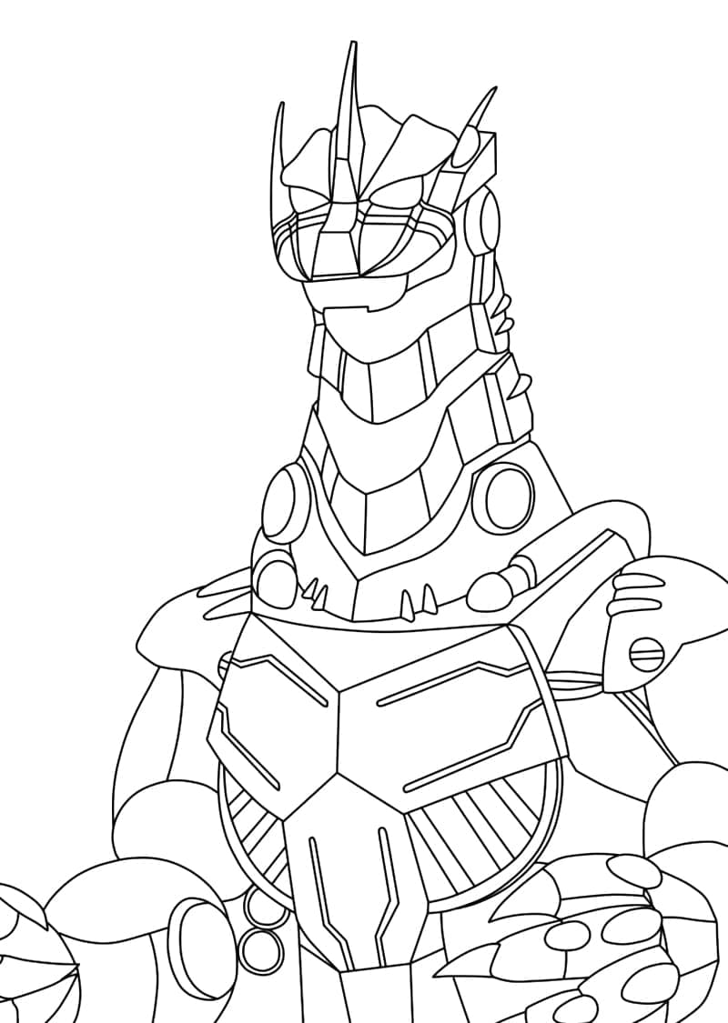 Desenho de Mechagodzilla Grátis para Crianças para Colorir