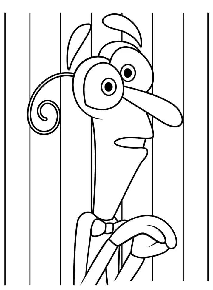 Desenho de Medo Grátis para Colorir