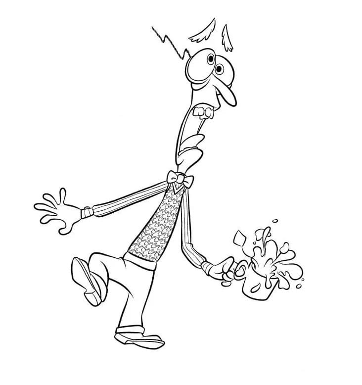 Desenho de Medo Imprimivel Grátis para Colorir