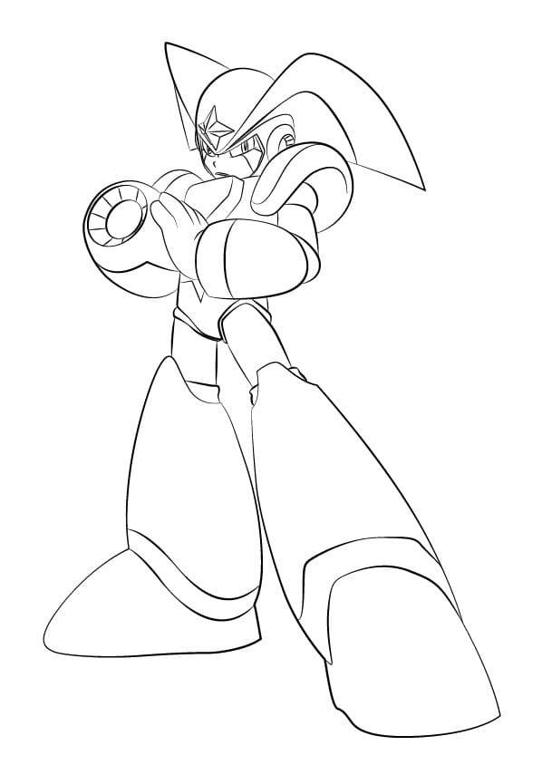 Desenho Bass de Mega Man para Colorir