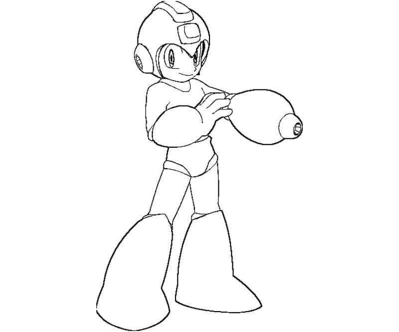 Desenho de Mega Man para Colorir Baixar