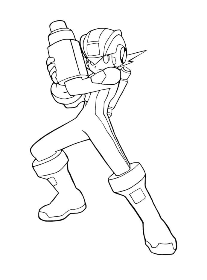 Desenho de Mega Man para Colorir Download