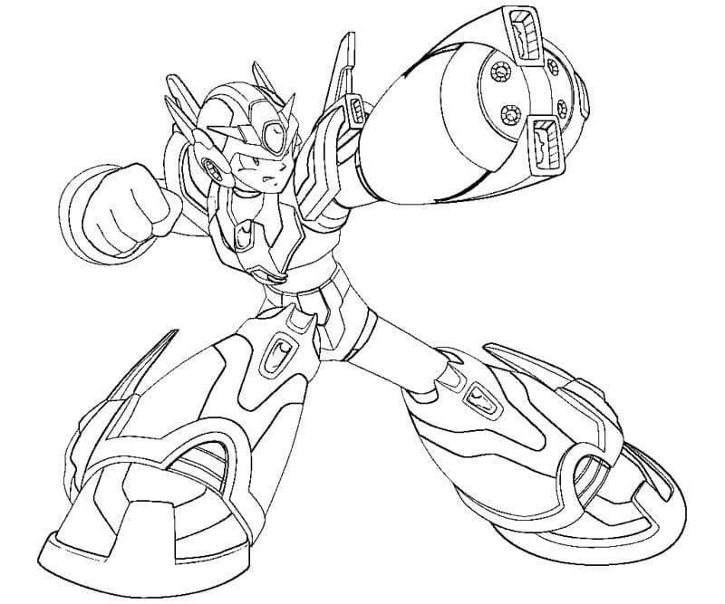 Desenho de Mega Man para Imprimir Grátis