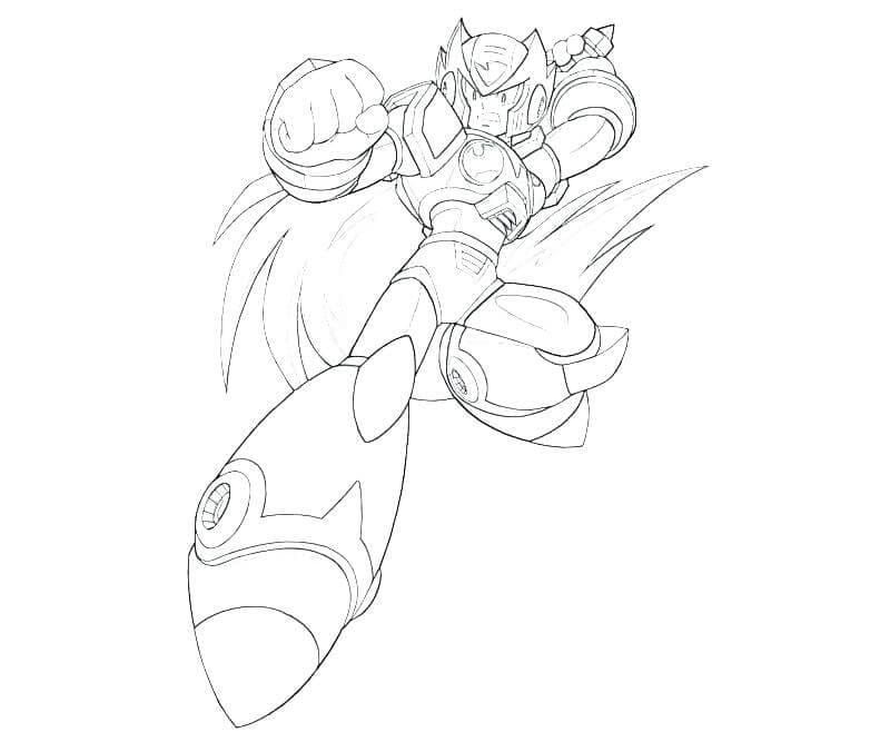 Desenho de Mega Man para Imprimir Pdf