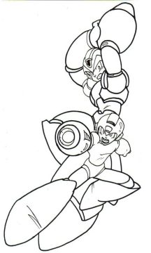Desenho Imprimível de Mega Man para Pintar
