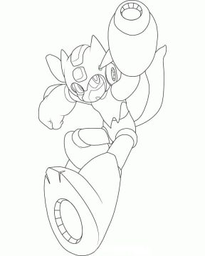 Desenho Mega Man incrível para Colorir