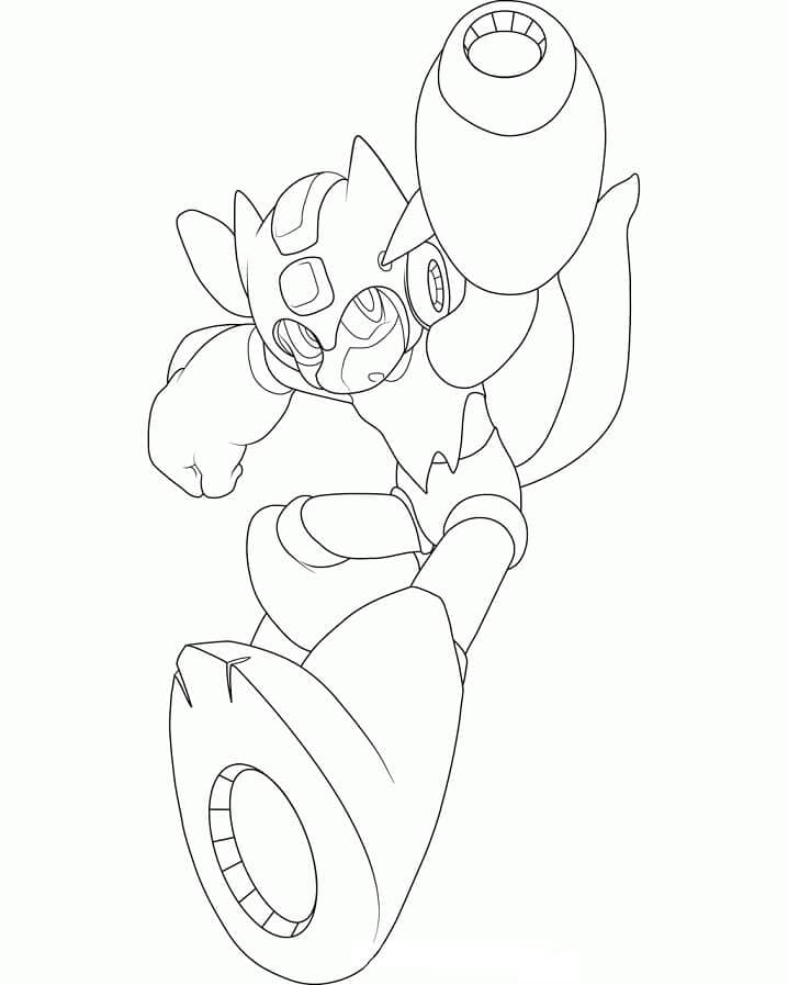 Desenho Mega Man Incrível para Colorir