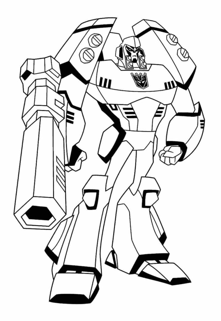 Desenho de Megatron Transformers para Colorir Baixar