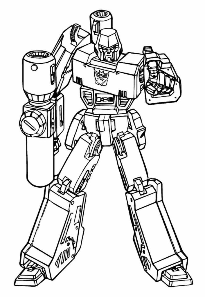 Desenho de Megatron Transformers para Colorir Pdf