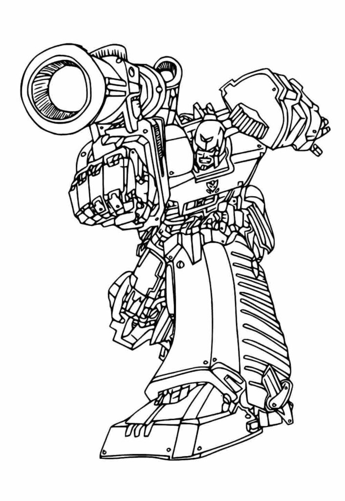 Desenho de Megatron Transformers para Imprimir Grátis
