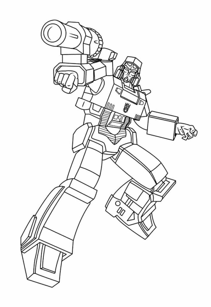 Desenho de Megatron Transformers para Imprimir Pdf