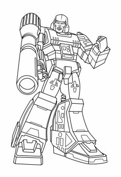 Desenho Imprimível de Megatron Transformers para Colorir