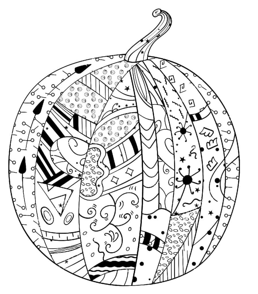 Desenho de Melancia para Adultos para Colorir