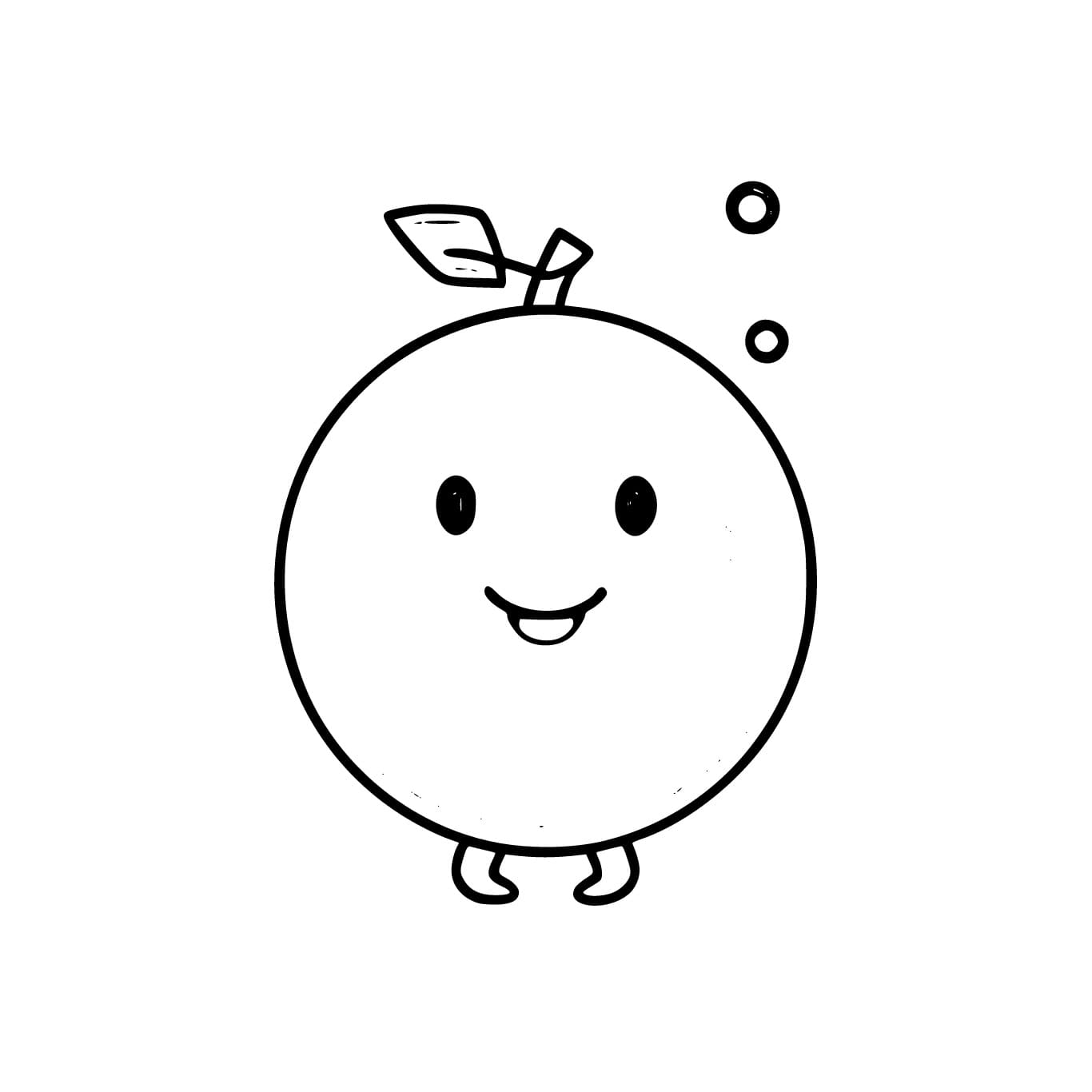 Desenho de Melão Adorável para Colorir