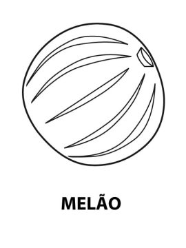 Desenho de melão Imagem para Colorir