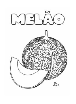 Desenho de melão para Pintar