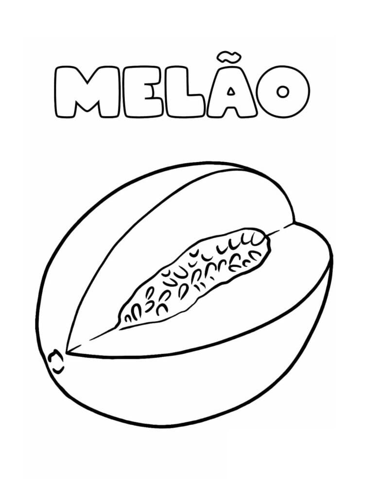 Desenho de Melão Pdf Grátis