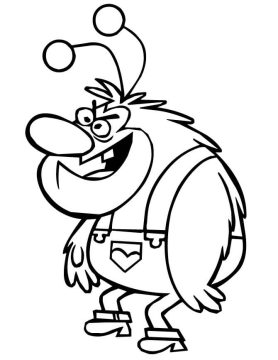 Desenho de Fuzzy confusão para Colorir