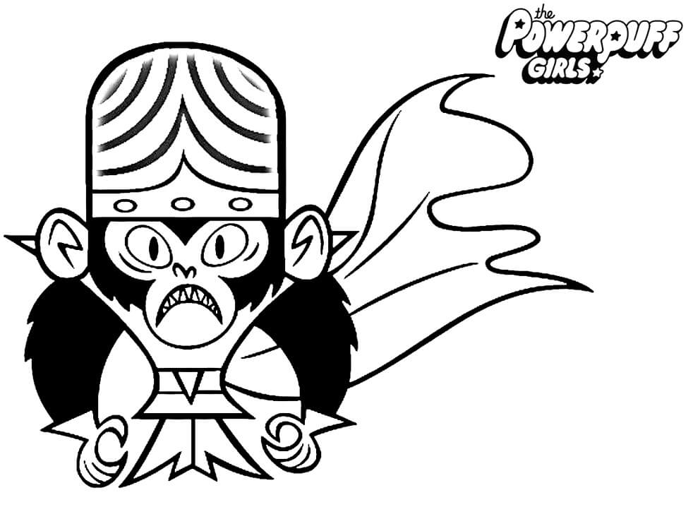Desenho de Macaco Louco para Colorir