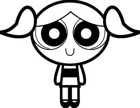 Desenho Pdf de Lindinha das Meninas Superpoderosas para Colorir
