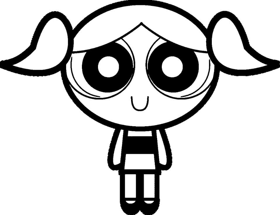 Desenho Pdf de Lindinha das Meninas Superpoderosas para Colorir
